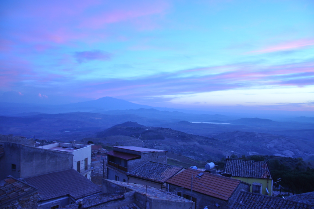 Sunrise over Etna from the AEM:CAP dig house.